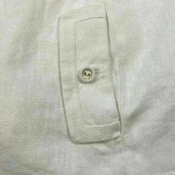 Talbots cream linen fully lined blazer with 3 button closure, 2 pockets size 14 - Picture 4 of 11